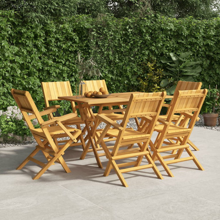 Marlow Home Co. Auderghem Solid Wood Folding Chair Wayfair.co.uk